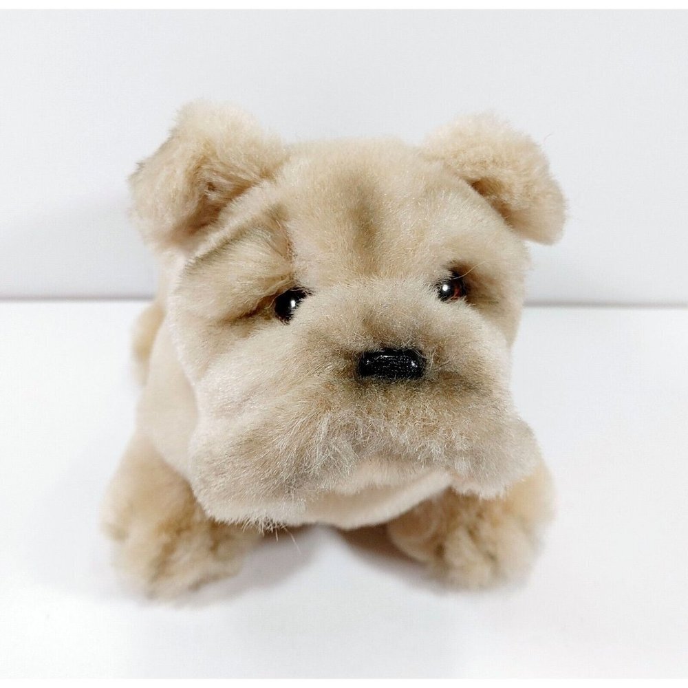 Russ Yomiko Collection Realistic Bulldog Stuffed  Animal Dog Plush Toy Puppy NWT